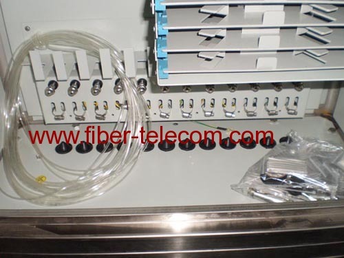 Fiber optic cross connection cabinet