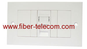1-port UK Type Flat Faceplate