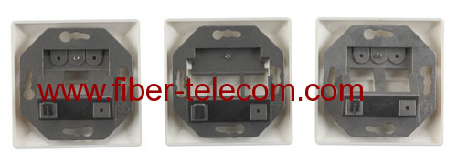 Germany Type Bevelled FTP Face Plate 86*86mm 1-port