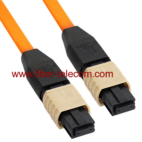 Cable Assembly Fiber Optic MPO Jumper 12-fibers